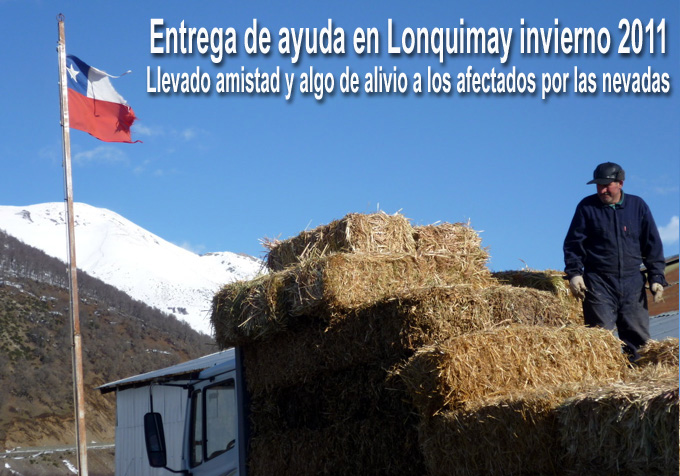 Entrega de ayuda Lonquimay invierno 2011