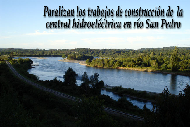 Paralizan los trabajos de construccin de la central hidroelctrica en ro San Pedro