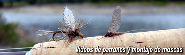 Videos de patrones y montaje de moscas 